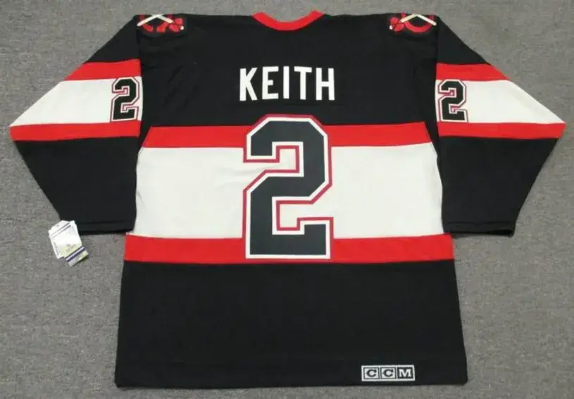 DUNCAN KEITH Chicago Blackhawks 1930’s CCM Vintage NHL Hockey Jersey 