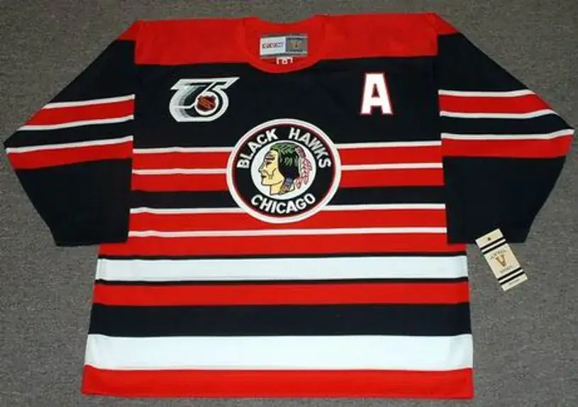 DUNCAN KEITH Chicago Blackhawks 1940’s CCM Vintage Throwback NHL Hockey Jersey