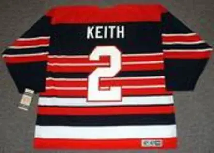 DUNCAN KEITH Chicago Blackhawks 1940’s CCM Vintage Throwback NHL Hockey Jersey 