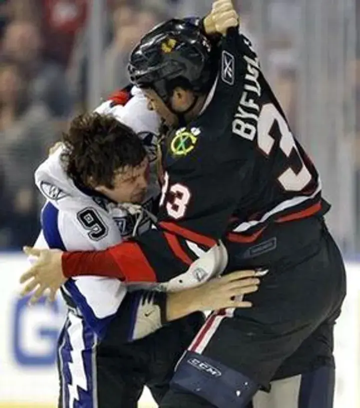 DUSTIN BYFUGLIEN Chicago Blackhawks 2006 CCM Alternate Throwback NHL Jersey 