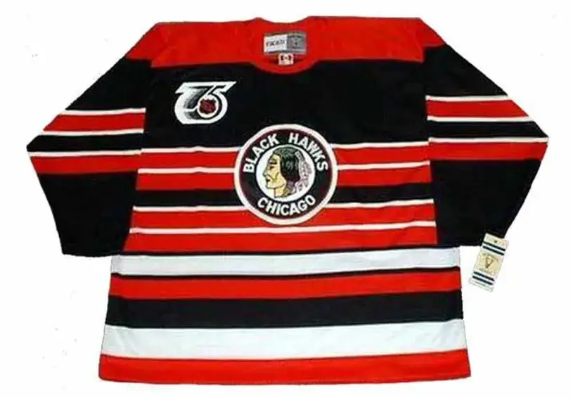 ED BELFOUR Chicago Blackhawks 1992 CCM Vintage Throwback NHL Hockey Jersey