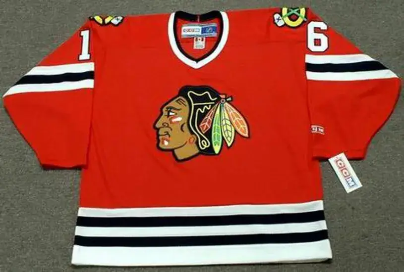 ED OLCZYK Chicago Blackhawks 1985 CCM Throwback NHL Hockey Jersey