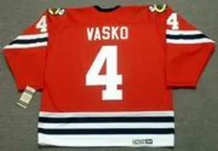 ELMER VASKO Chicago Blackhawks 1963 CCM Vintage Throwback NHL Jersey 