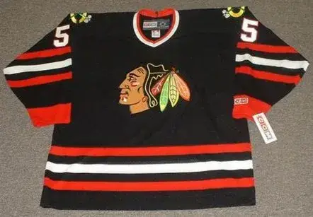 ERIC DAZE Chicago Blackhawks 1998 CCM Throwback Alternate NHL Hockey Jersey