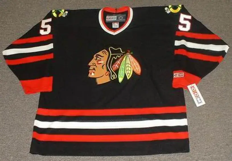 ERIC DAZE Chicago Blackhawks 1998 CCM Throwback Alternate NHL Hockey Jersey
