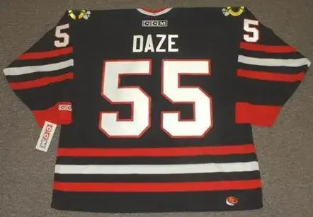 ERIC DAZE Chicago Blackhawks 1998 CCM Throwback Alternate NHL Hockey Jersey 