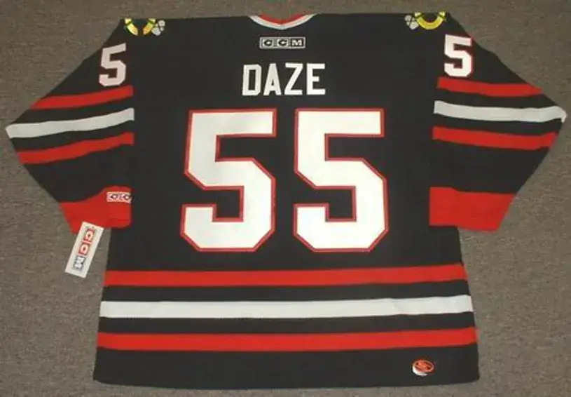 ERIC DAZE Chicago Blackhawks 1998 CCM Throwback Alternate NHL Hockey Jersey 