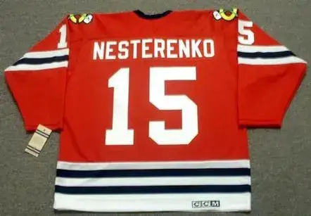ERIC NESTERENKO Chicago Blackhawks 1963 CCM Vintage Throwback NHL Jersey 