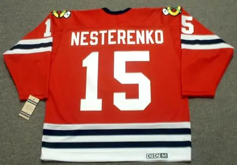 ERIC NESTERENKO Chicago Blackhawks 1963 CCM Vintage Throwback NHL Jersey 