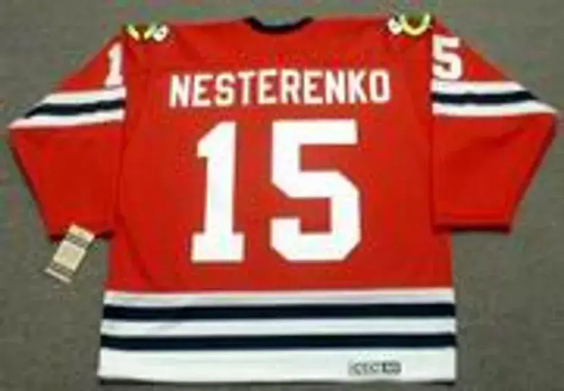 ERIC NESTERENKO Chicago Blackhawks 1963 CCM Vintage Throwback NHL Jersey 