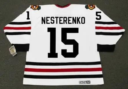 ERIC NESTERENKO Chicago Blackhawks 1967 CCM Vintage Throwback NHL Hockey Jersey 
