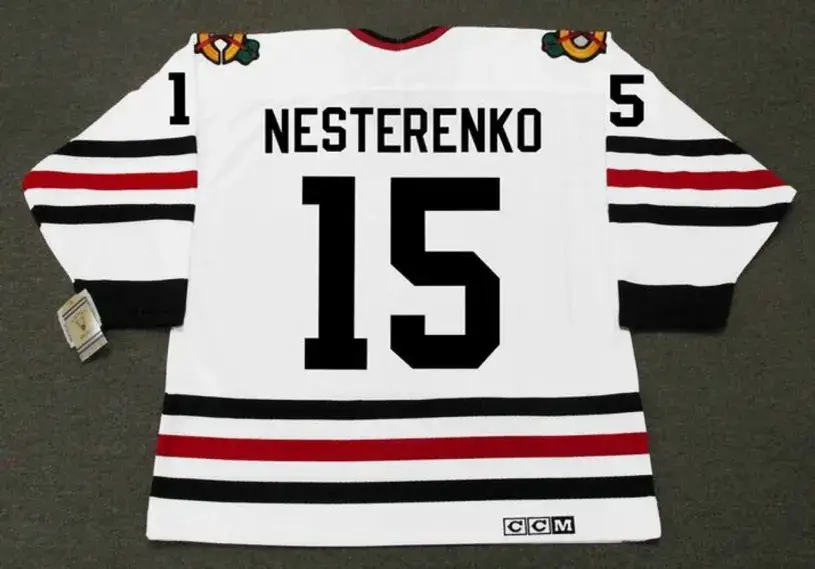 ERIC NESTERENKO Chicago Blackhawks 1967 CCM Vintage Throwback NHL Hockey Jersey 