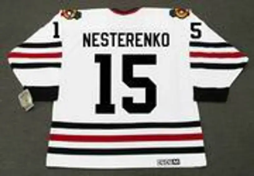 ERIC NESTERENKO Chicago Blackhawks 1967 CCM Vintage Throwback NHL Hockey Jersey 