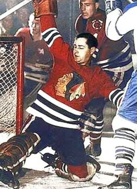 GLENN HALL Chicago Blackhawks 1963 CCM Vintage Throwback NHL Jersey 