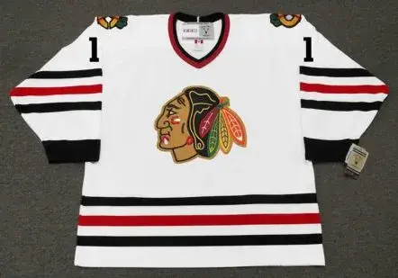 GLENN HALL Chicago Blackhawks 1965 CCM Vintage Throwback NHL Hockey Jersey