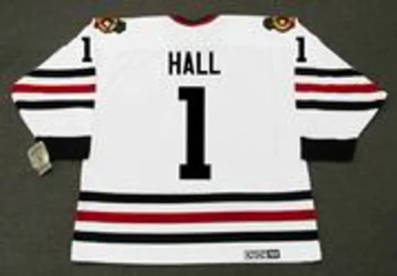 GLENN HALL Chicago Blackhawks 1965 CCM Vintage Throwback NHL Hockey Jersey 
