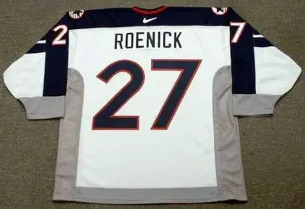 JEREMY ROENICK 1998 USA Nike Olympic Throwback Hockey Jersey 