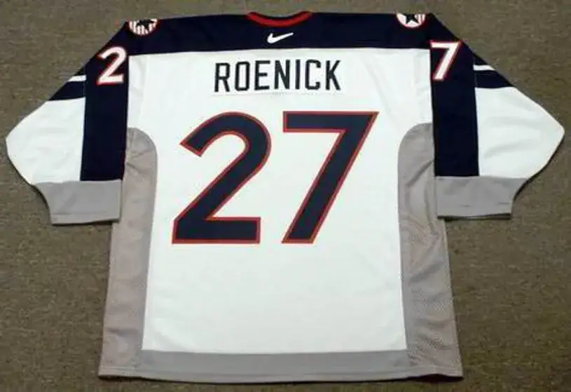 JEREMY ROENICK 1998 USA Nike Olympic Throwback Hockey Jersey 