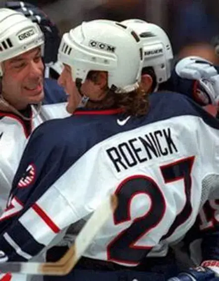 JEREMY ROENICK 1998 USA Nike Olympic Throwback Hockey Jersey 