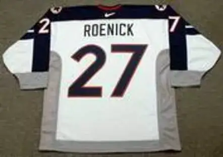 JEREMY ROENICK 1998 USA Nike Olympic Throwback Hockey Jersey 