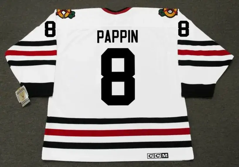 JIM PAPPIN Chicago Blackhawks 1969 CCM Vintage Throwback NHL Hockey Jersey 
