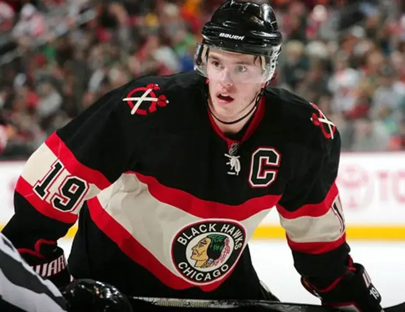 JONATHAN TOEWS Chicago Blackhawks 1930’s CCM Vintage NHL Hockey Jersey 