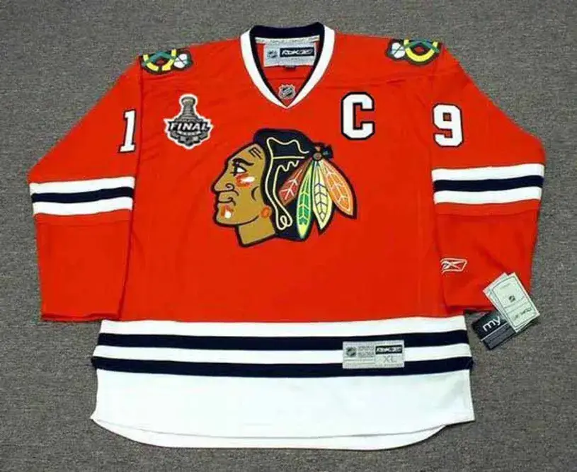 JONATHAN TOEWS Chicago Blackhawks 2010 REEBOK Throwback NHL Hockey Jersey
