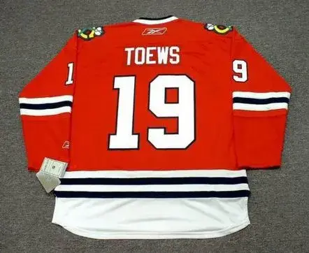 JONATHAN TOEWS Chicago Blackhawks 2010 REEBOK Throwback NHL Hockey Jersey 