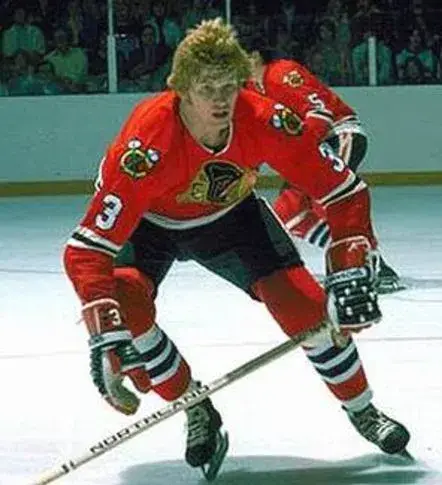 KEITH MAGNUSON Chicago Blackhawks 1977 CCM Throwback Away NHL Hockey Jersey 