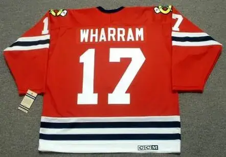 KENNY WHARRAM Chicago Blackhawks 1963 CCM Vintage Throwback NHL Jersey 