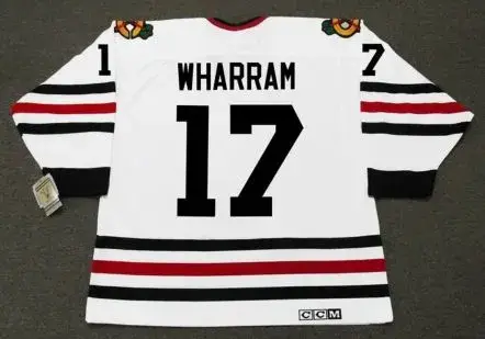 KENNY WHARRAM Chicago Blackhawks 1967 CCM Vintage Throwback NHL Hockey Jersey 