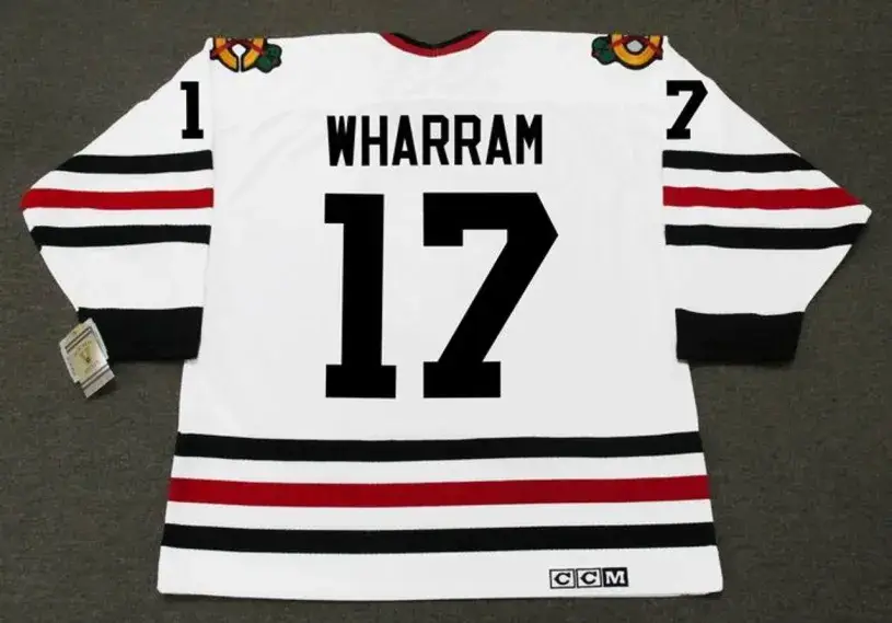 KENNY WHARRAM Chicago Blackhawks 1967 CCM Vintage Throwback NHL Hockey Jersey 