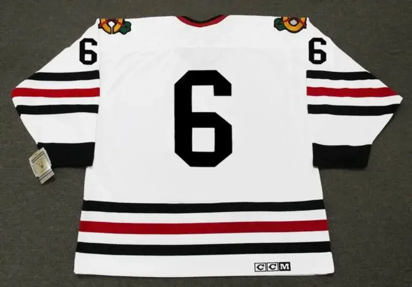 LOU ANGOTTI Chicago Blackhawks 1969 CCM Vintage Throwback NHL Hockey Jersey 