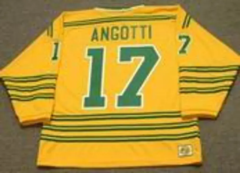 LOU ANGOTTI Chicago Cougars 1974 WHA Throwback Hockey Jersey 