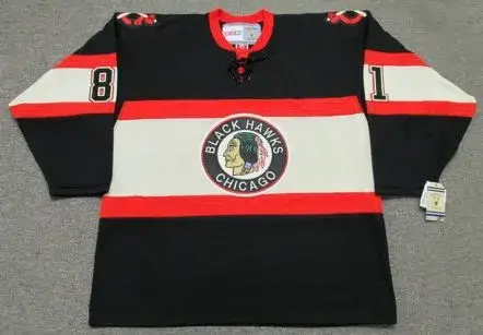 MARIAN HOSSA Chicago Blackhawks 1930’s CCM Vintage NHL Hockey Jersey