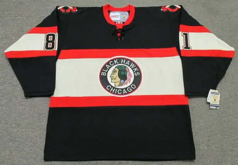 MARIAN HOSSA Chicago Blackhawks 1930’s CCM Vintage NHL Hockey Jersey