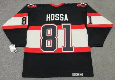 MARIAN HOSSA Chicago Blackhawks 1930’s CCM Vintage NHL Hockey Jersey 