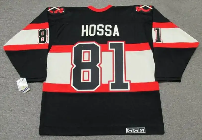 MARIAN HOSSA Chicago Blackhawks 1930’s CCM Vintage NHL Hockey Jersey 