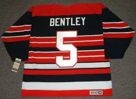 MAX BENTLEY Chicago Blackhawks 1940’s CCM Vintage Throwback NHL Hockey Jersey 