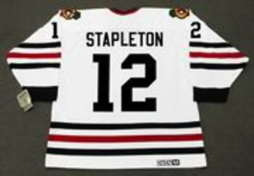 PAT STAPLETON Chicago Blackhawks 1967 CCM Vintage Throwback NHL Hockey Jersey 