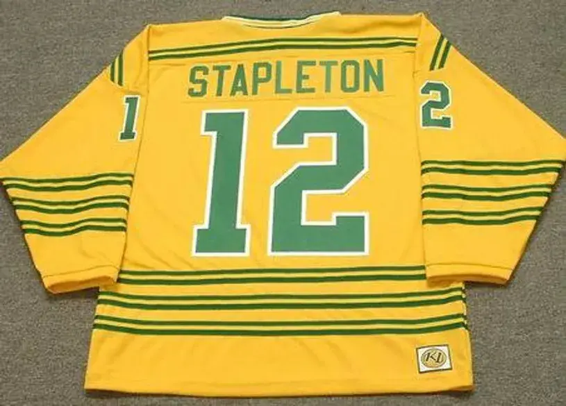 PAT STAPLETON Chicago Cougars 1973 WHA Throwback Hockey Jersey 