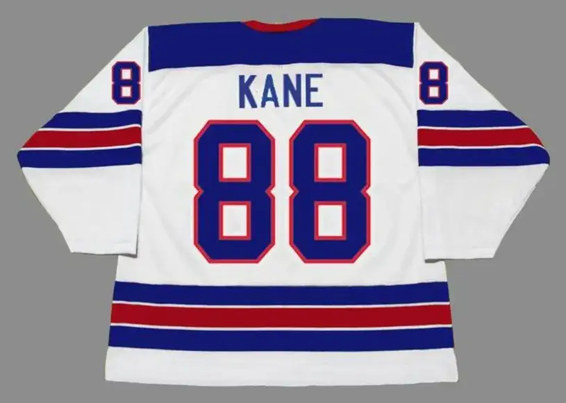 PATRICK KANE 2010 USA Nike Olympic Throwback Hockey Jersey 