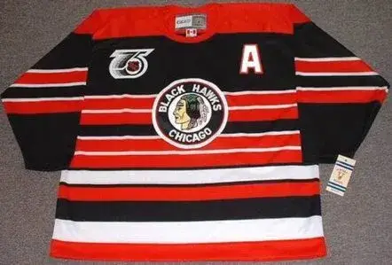 PATRICK SHARP Chicago Blackhawks 1940’s CCM Throwback Away Hockey Jersey