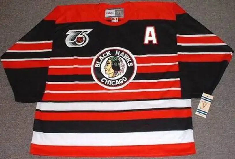 PATRICK SHARP Chicago Blackhawks 1940’s CCM Throwback Away Hockey Jersey