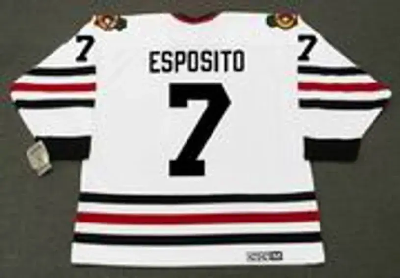 PHIL ESPOSITO Chicago Blackhawks 1966 CCM Vintage Throwback NHL Hockey Jersey 