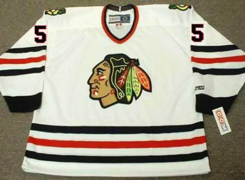 PHIL RUSSELL Chicago Blackhawks 1977 CCM Throwback Home NHL Hockey Jersey