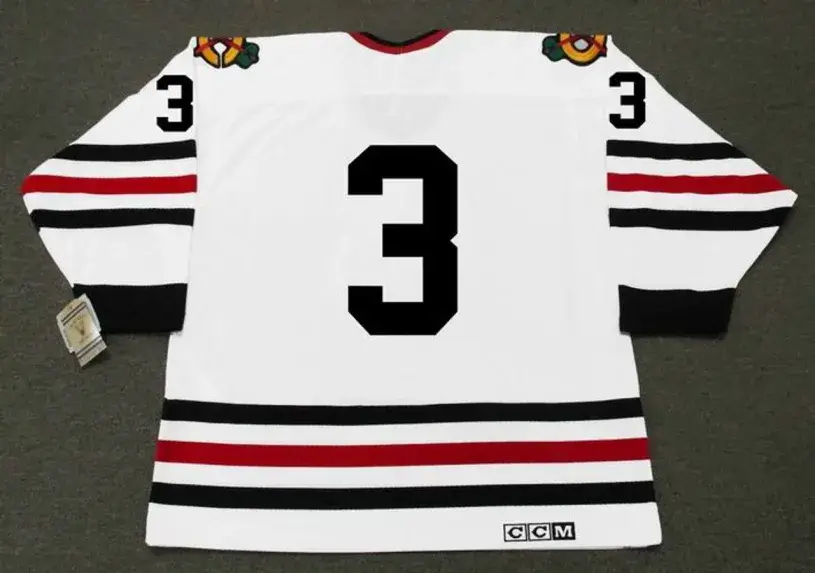 PIERRE PILOTE Chicago Blackhawks 1967 CCM Vintage Throwback NHL Hockey Jersey 