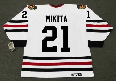 STAN MIKITA Chicago Blackhawks 1967 CCM Vintage Throwback NHL Hockey Jersey 