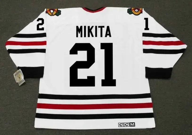 STAN MIKITA Chicago Blackhawks 1967 CCM Vintage Throwback NHL Hockey Jersey 
