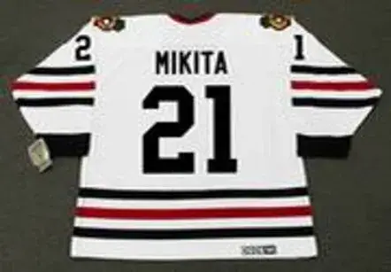 STAN MIKITA Chicago Blackhawks 1967 CCM Vintage Throwback NHL Hockey Jersey 